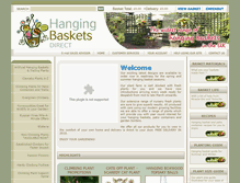 Tablet Screenshot of hangingbasketsdirect.com